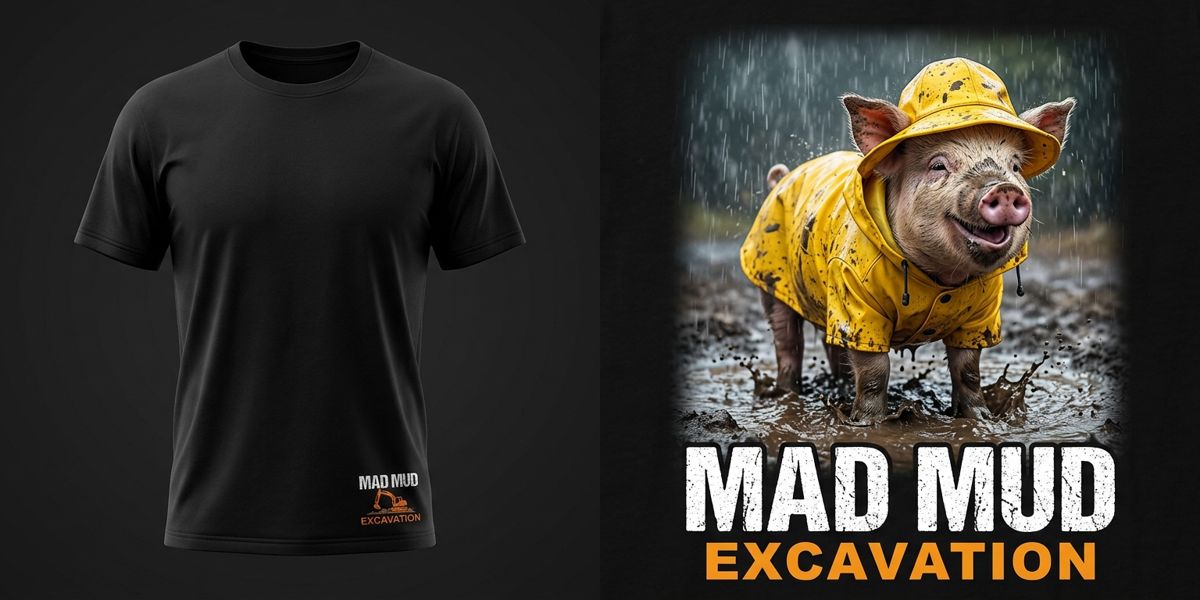 The Surrey Raincoat t-shirt design